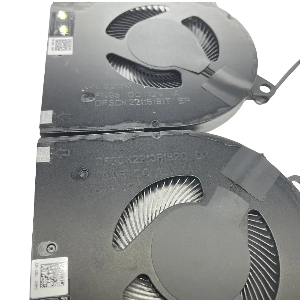 Reemplazo de ordenador portátil nuevo ventilador de refrigeración de CPU y GPU para Dell 2021 año G15 5510 RTX3060 G15 5510 RTX3050 G15 5511 RTX3050 Series ventilador - imagen 5