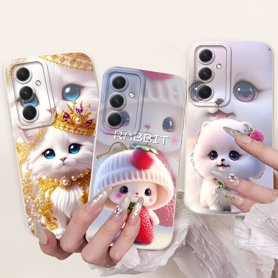 Funda para Samsung Galaxy A53 A54 A55 5G, Funda SM-A536B SM-A546V SM-A556B a prueba de golpes, Funda de moda con flores, Funda mate de silicona suave - imagen 5