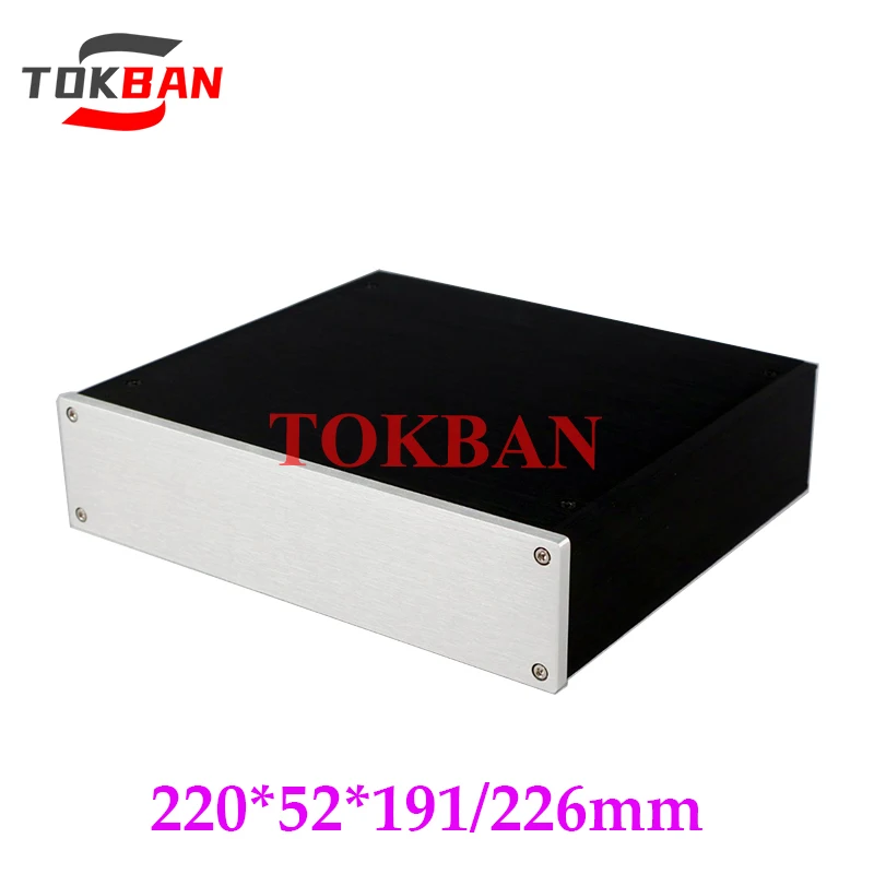 Tokban Audio 2205B 220*52*191/226mm todo de aluminio preamplificador HIFI chasis carcasa decodificador de bricolaje DAC carcasa de amplificador de auriculares