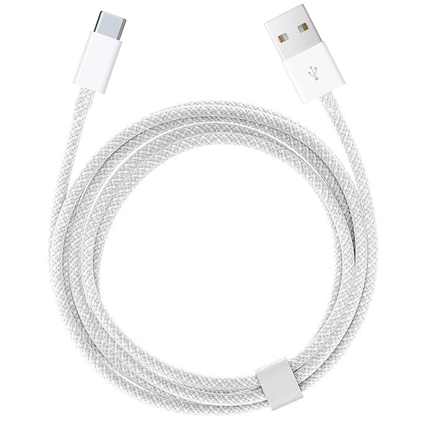 Cable de carga rápida tipo C trenzado de nailon USB-C para iPhone16/15, Samsung S24/23/22, iPad Pro, Cable de carga de coche compatible con Carplay.