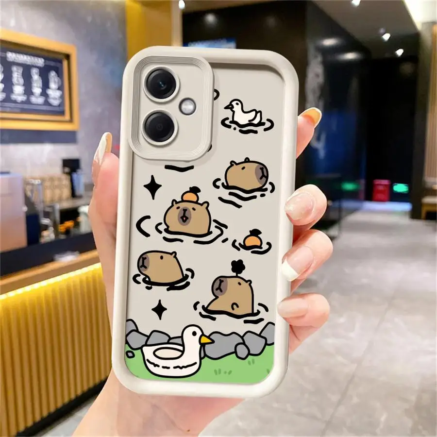 Funda de teléfono de dibujos animados de capibara para Xiaomi Mi 11T Pro 11 Lite TPU suave - imagen 4