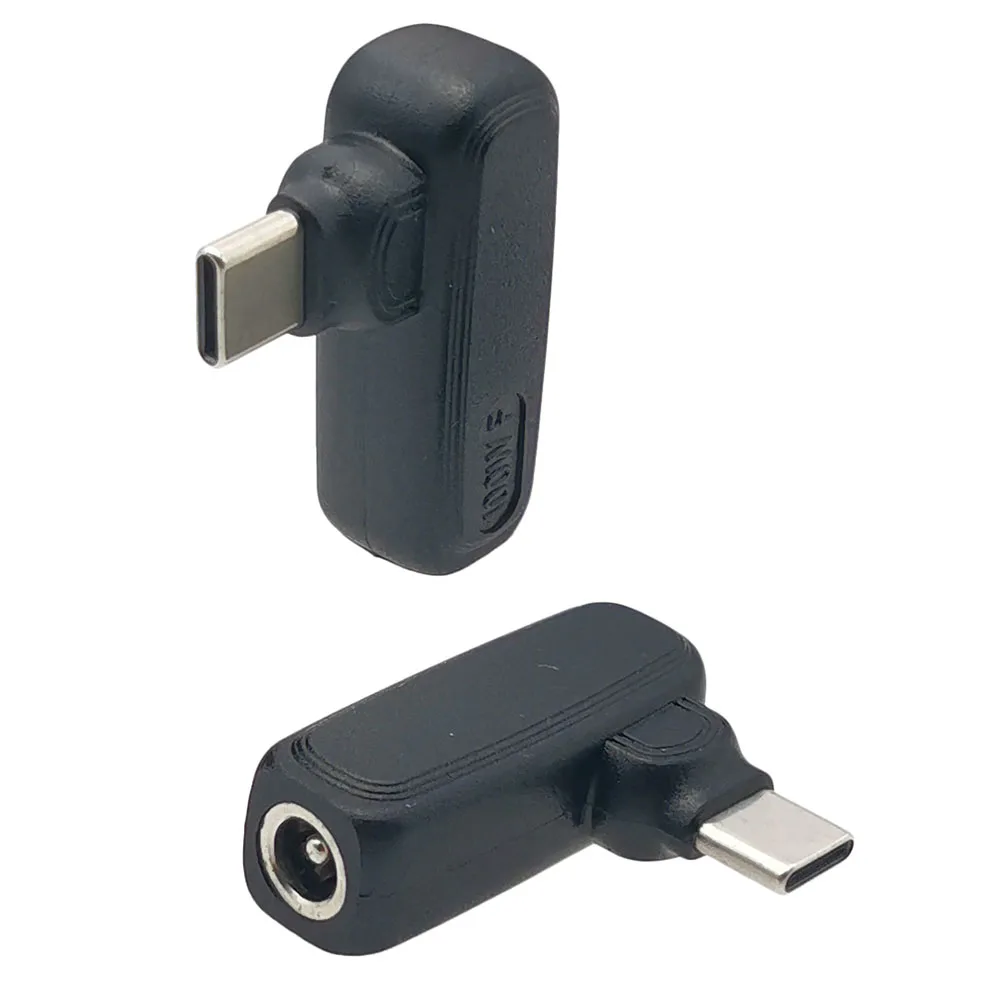 Convertidor de cargador de ordenador portátil, Conector de adaptador de corriente PD de 100W CC 5,5x2,1 5,5x2,5 hembra a USB tipo C, Universal, para Lenovo H, 1 unidad - imagen 5