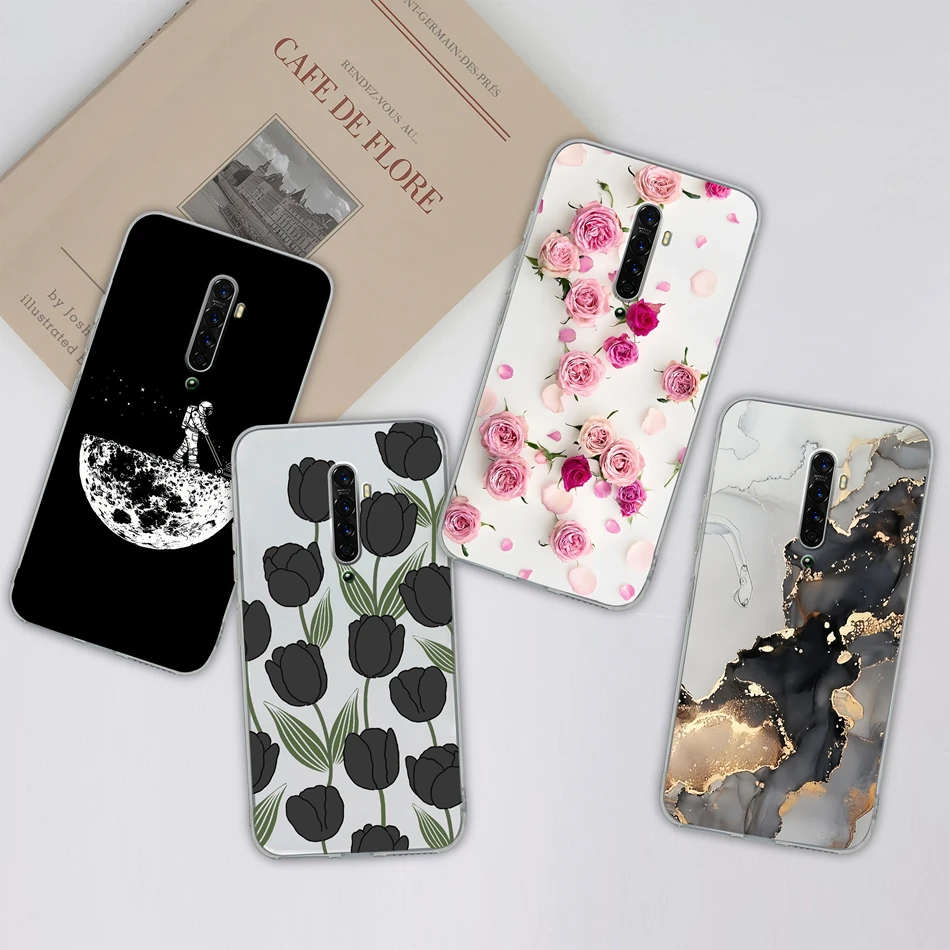Para Oppo Reno 2 2Z 2F funda de teléfono patrones coloridos de ensueño suave TPU transparente carcasa de silicona para Oppo Reno2 parachoques ligero - imagen 5