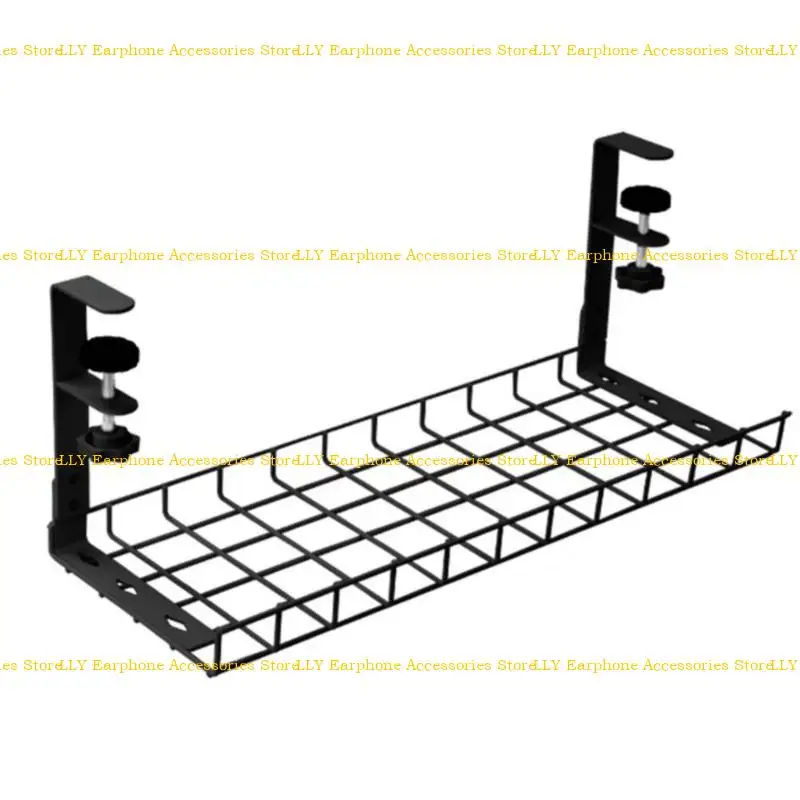 462e debajo organización alambre escritorio estante almacenamiento bandeja metal bandeja metal - imagen 3