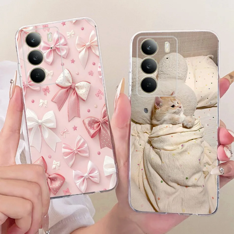 Funda de teléfono con estampado bonito 2025 para Realme C75 C75x, fundas de silicona suave TPU para Realme C 75 75X C75 4G, fundas traseras para parachoques