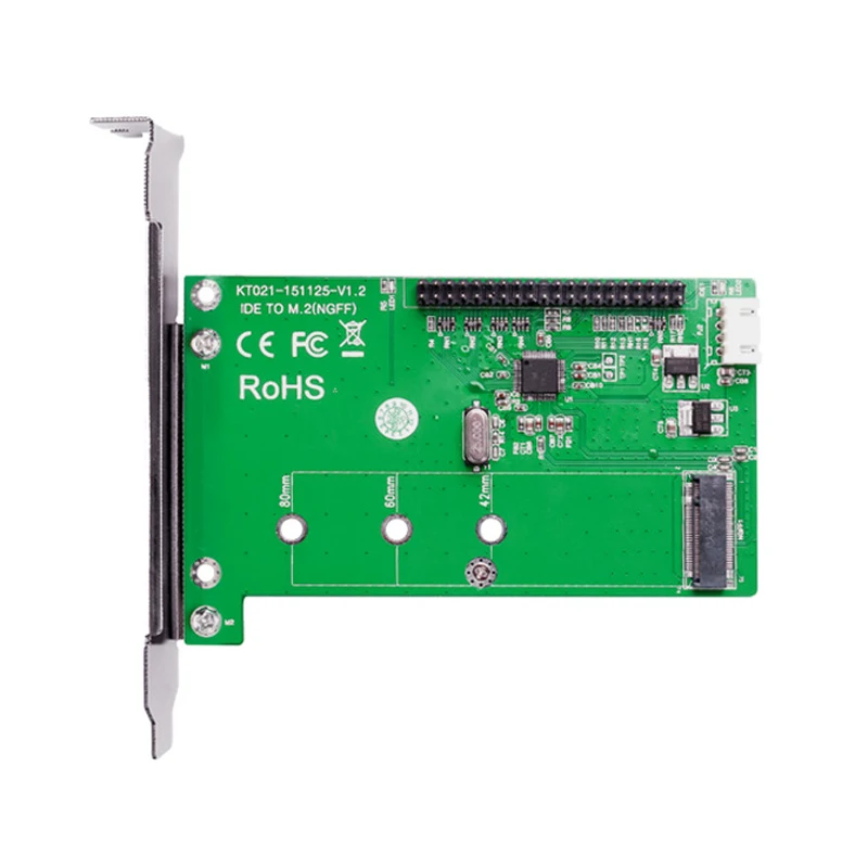 MAIWO-tarjeta adaptadora SSD KT021A, dispositivo IDE a M.2 (NGFF), Protocolo SATA, tarjeta adaptadora para ordenador de escritorio con deflector