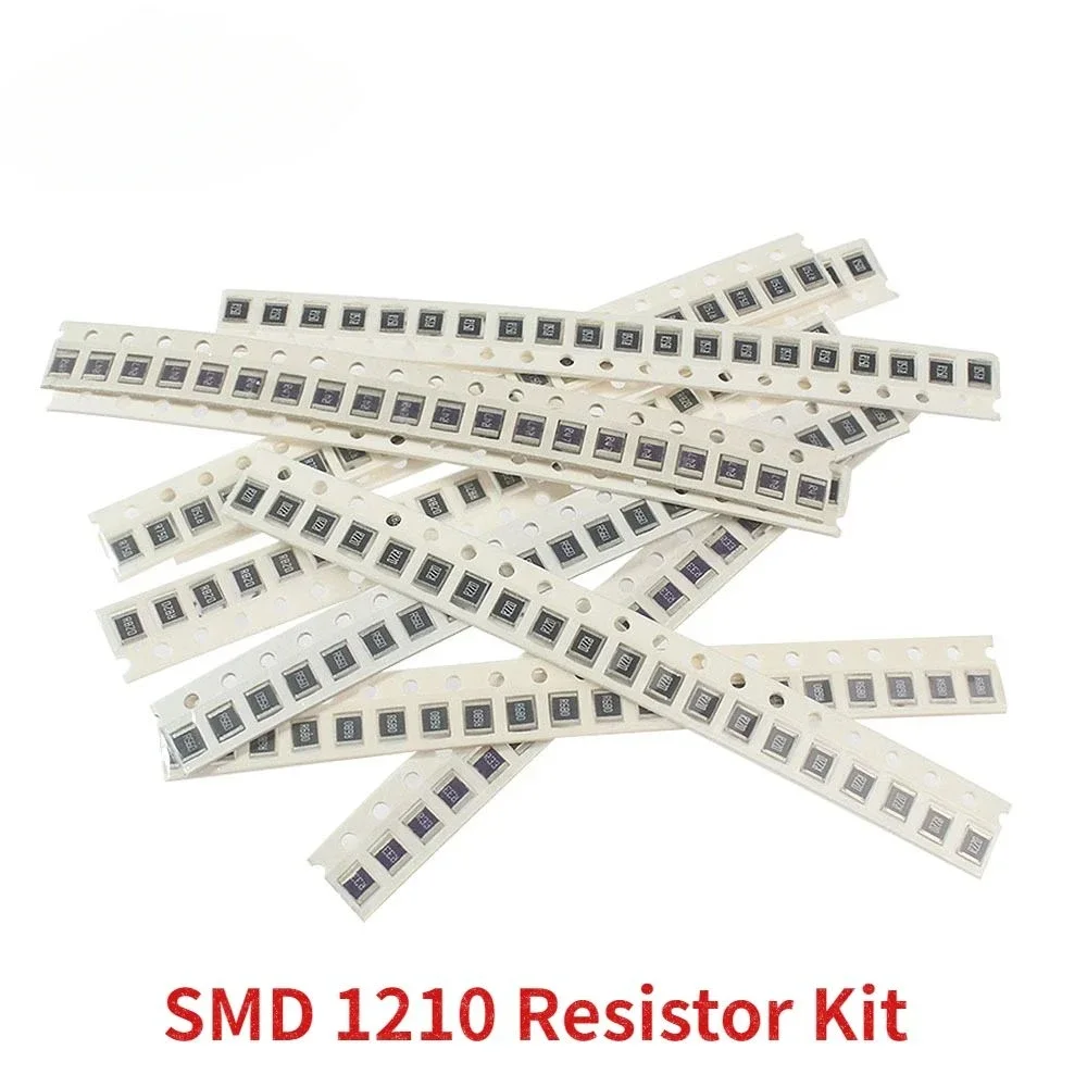 200 Uds Kit de resistencia SMD 1210 0.1R ~ 0.82R resistencia de aleación juego surtido 0R10 0R15 0R22 0R33 0R47 0R50 0R62 0R75 0R82 1R00 - imagen 4