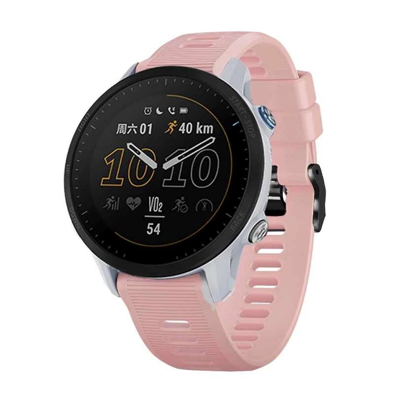 Correa de silicona para reloj inteligente Garmin Forerunner 955, repuesto de pulsera deportiva, resistente al agua - imagen 4