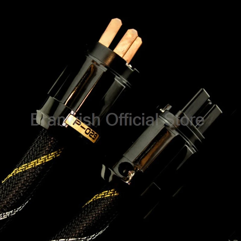 Cable de alimentación de cobre de alta pureza de 1,5 M para reproductor de CD, Cable amplificador de tubo, sistema de Audio HiFi, diseño blindado de baja impedancia - imagen 4