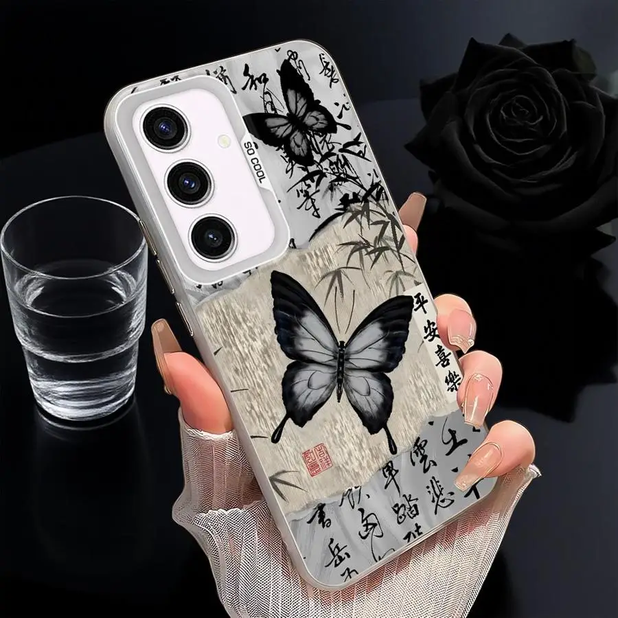 Hermosa funda de mariposa para Samsung Galaxy A36 A53 A24 A26 A73 A32 A33 A34 A23 A25 A22 A52 funda trasera para teléfono - imagen 5