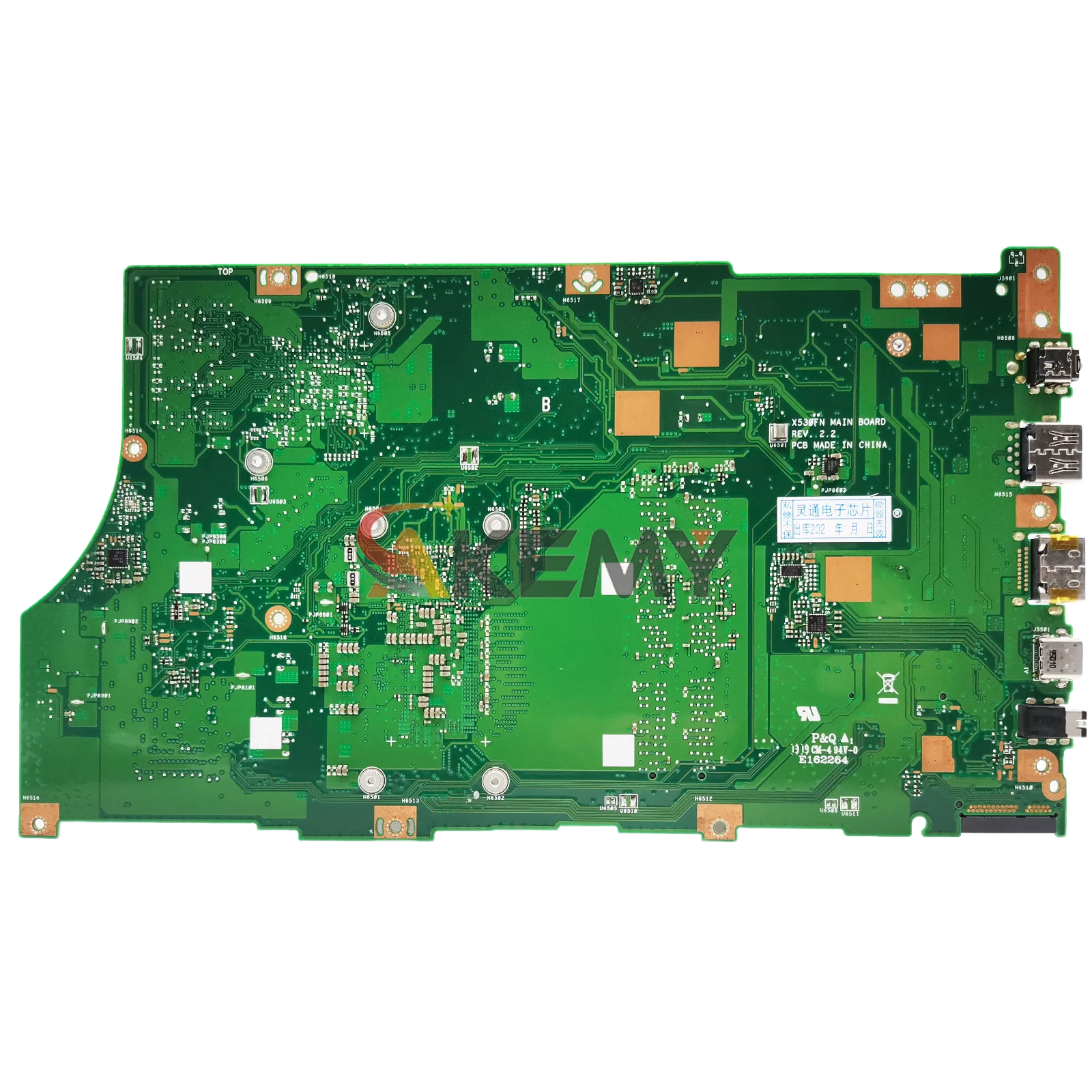 Placa base para ordenador portátil X530FA para ASUS VivoBook X530F S5300F K530F S530F X530FA X530FN X530UA X530UN placa base con CPU I3 I5 I7 stk - imagen 2