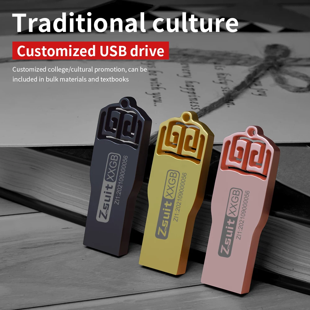 ZSUIT-memoria USB Fash Drive SX, pendrive creativo de Metal, 4GB, 8GB, 16GB, 64GB, 128GB, regalo con logotipo personalizado, disco U de 10 piezas - imagen 2