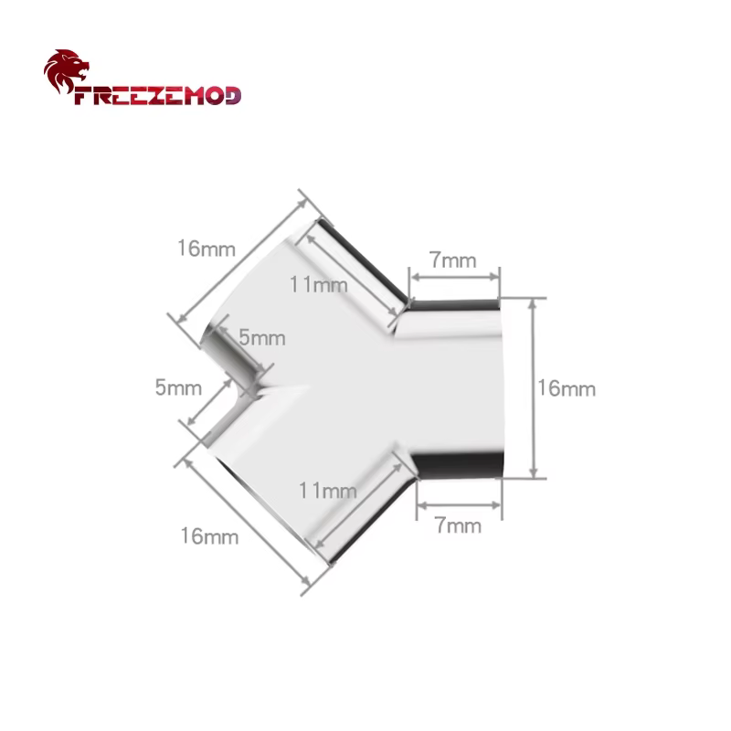 Freezemod Distribuidor Refrigeración Líquida G1/4 – Y 3 Vías