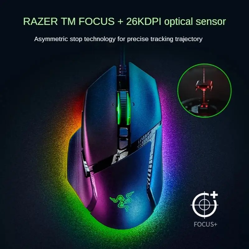 Razer Basilisk V3 ratón ergonómico personalizable para juegos, interruptor de ratón para juegos más rápido, iluminación croma RGB, 26K DPI óptico Senso - imagen 5