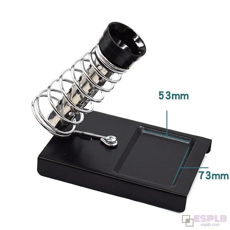 Soporte de soldador de resorte de doble tubo con 5 uds de esponjas para accesorios de soldadura eléctricos resistentes a altas temperaturas - imagen 4