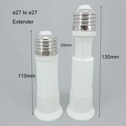 Adaptador E27 Telescópico Macho-Hembra para Lámparas LED