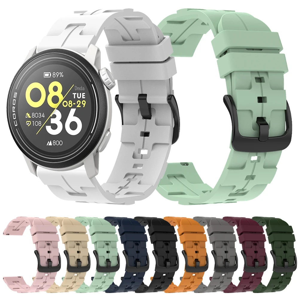 Correa de silicona deportiva para COROS PACE 3 2, pulsera transpirable de repuesto, 22mm, 20mm, 46mm, 42mm