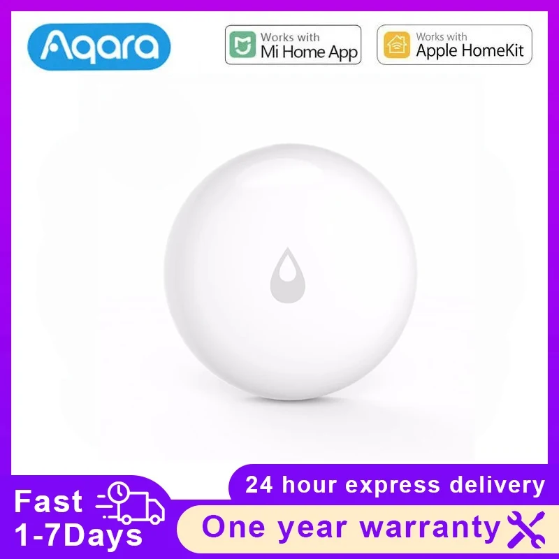 Aqara Sensor de inmersión Zigbee, Detector de fugas de desbordamiento de agua, alarma, Sensor de inmersión de seguridad IP67, impermeable para Mi Home Homekit