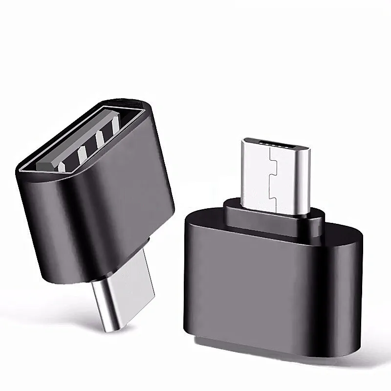 Adaptador Universal Micro USB tipo C a USB 2,0, conector OTG para teléfono, tableta, PC, convertidor, 1/2/5 piezas