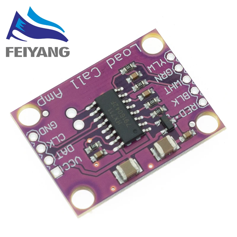 Sensor de pesaje HX711, adaptador de conversión A/D de 24 bits, placa amplificadora de celda de carga, sensores de peso - imagen 5