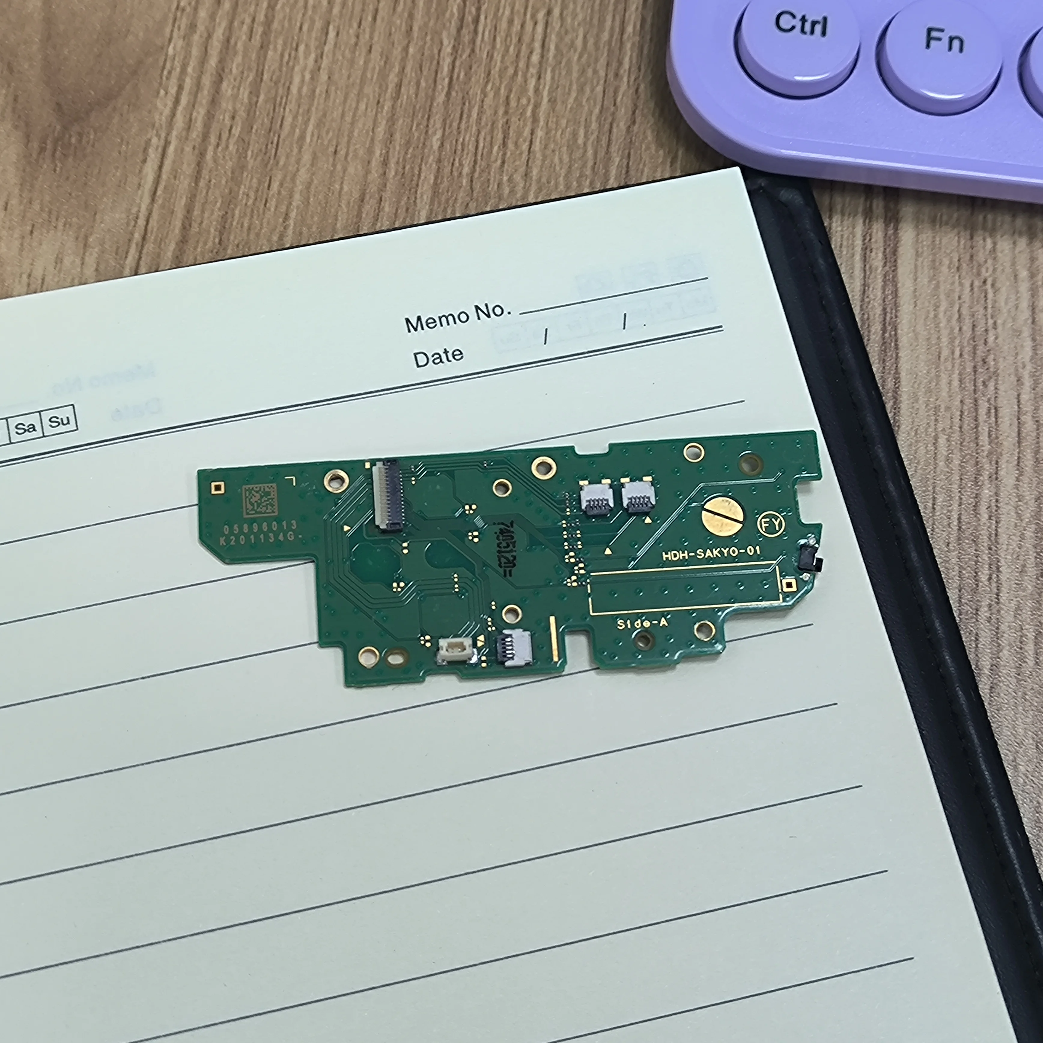 Placa de interruptor de encendido con llave de botones ABXY originales para consola NS Lite verde - imagen 3