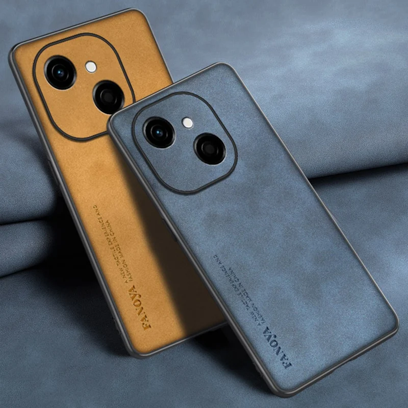 Para Tecno Spark 40C funda de teléfono de cuero PU de lujo para Tecno Spark40C 4G funda trasera de silicona a prueba de golpes protección completa Coque - imagen 2