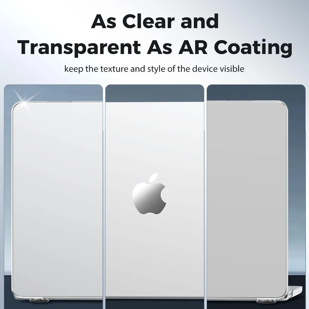 QUKAM nueva funda de portátil 2025 para Apple Mac Pro 14/16 M1 M2 M3 M4 Air 13/15 Pro13 funda impermeable de cristal para Macbook accesorios para tableta - imagen 4