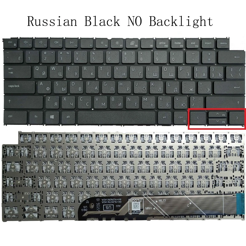 Teclado ruso/estadounidense/brasileño/español/Latino para Dell Inspiron 5310, 5320, 5410, 5415, 5418, 5420, 5425, Vostro 5310, 5320, 5410, 5415, nuevo - imagen 5