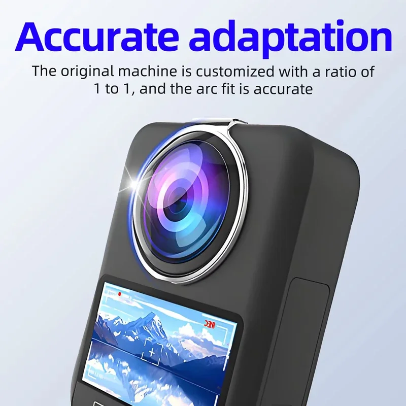 Protector de lente para cámara de acción DJI Osmo 360, cubierta protectora de lente con revestimiento antirreflectante para accesorios Osmo 360, Material de PC - imagen 2