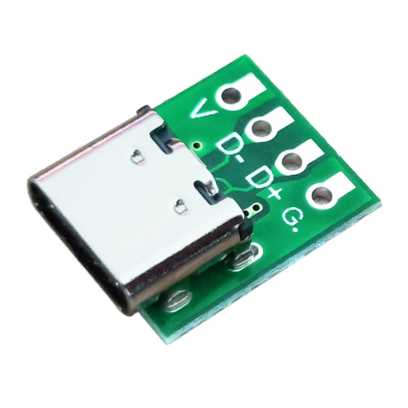 Conector USB 3,1 tipo C, adaptador de placa PCB de prueba de 16 pines, enchufe hembra tipo C para línea de datos, transferencia de Cable DIY, 1/5/10 Uds. - imagen 2