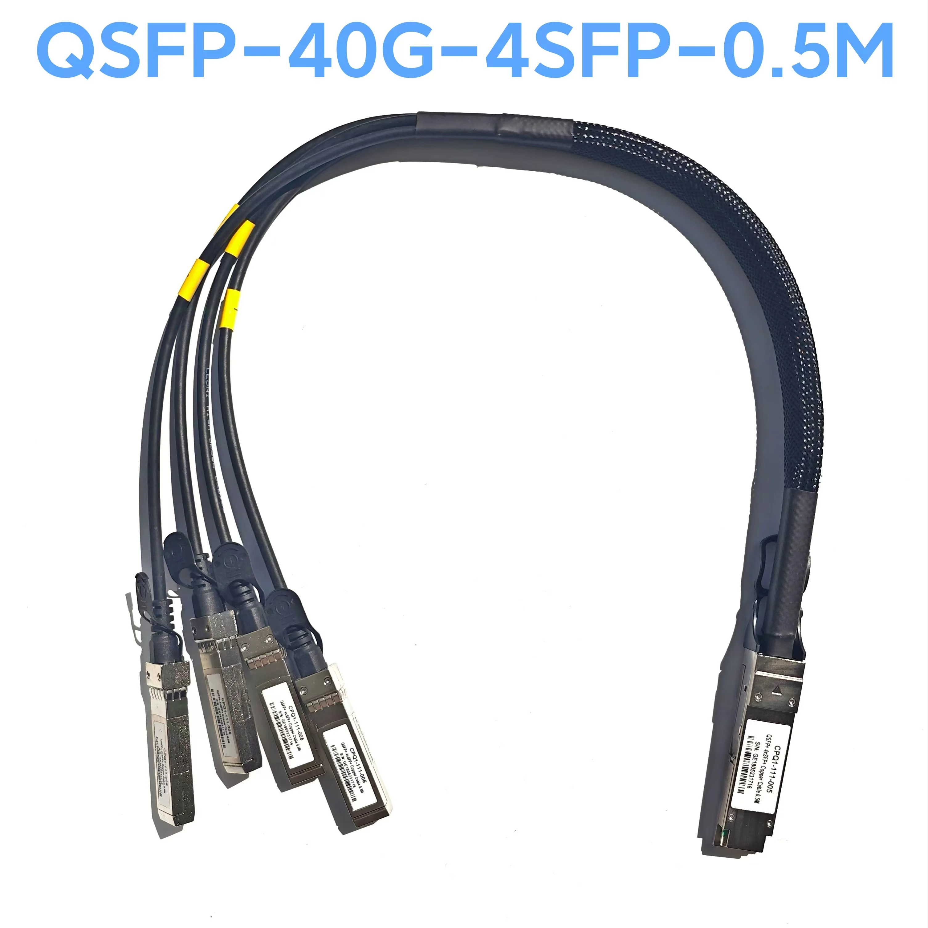 DAC 40G QSFP a 4*10G SFP+ Cable 0,5 M SFP de cobre + Cable pasivo de conexión directa DAC 1M Compatible con Cisco - imagen 2