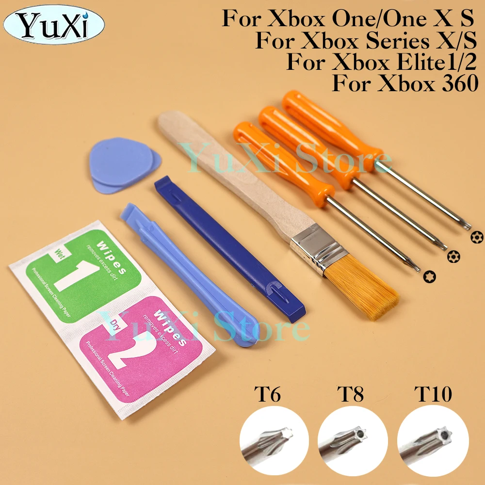 1 Juego de herramientas de destornillador para Xbox One 360 PS5 PS4 PSP Torx T6 T8 T10 destornillador de seguridad herramientas de apertura de reparación de agujeros de palanca - imagen 5