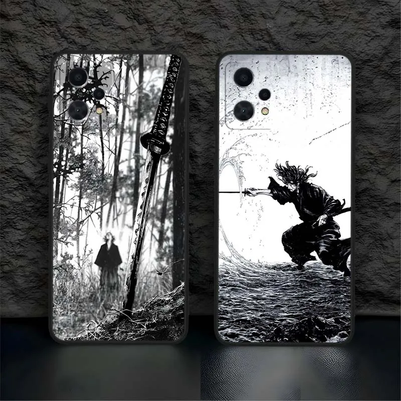 Funda Vagabond Samurai para OPPO Realme X7 GT2 GT C67 C55 C53 9 8 12 11 10 Neo Master Plus Pro funda de teléfono negra - imagen 2