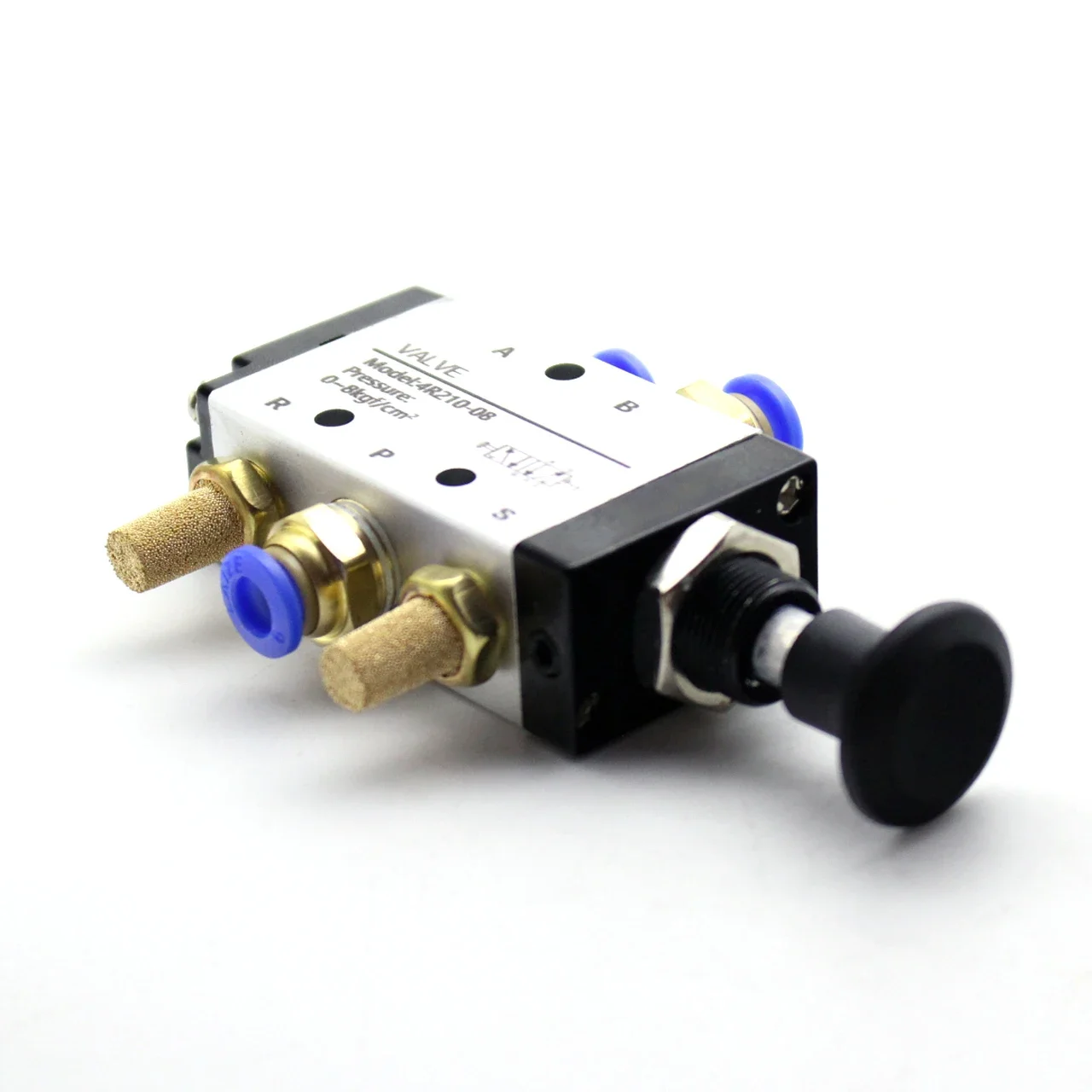 Válvula neumática de empuje manual 4R210-08/06 válvula solenoide de Control Manual de aire de dos posiciones y cinco vías 4R110-06 4R310-10 4R410-15 - imagen 5