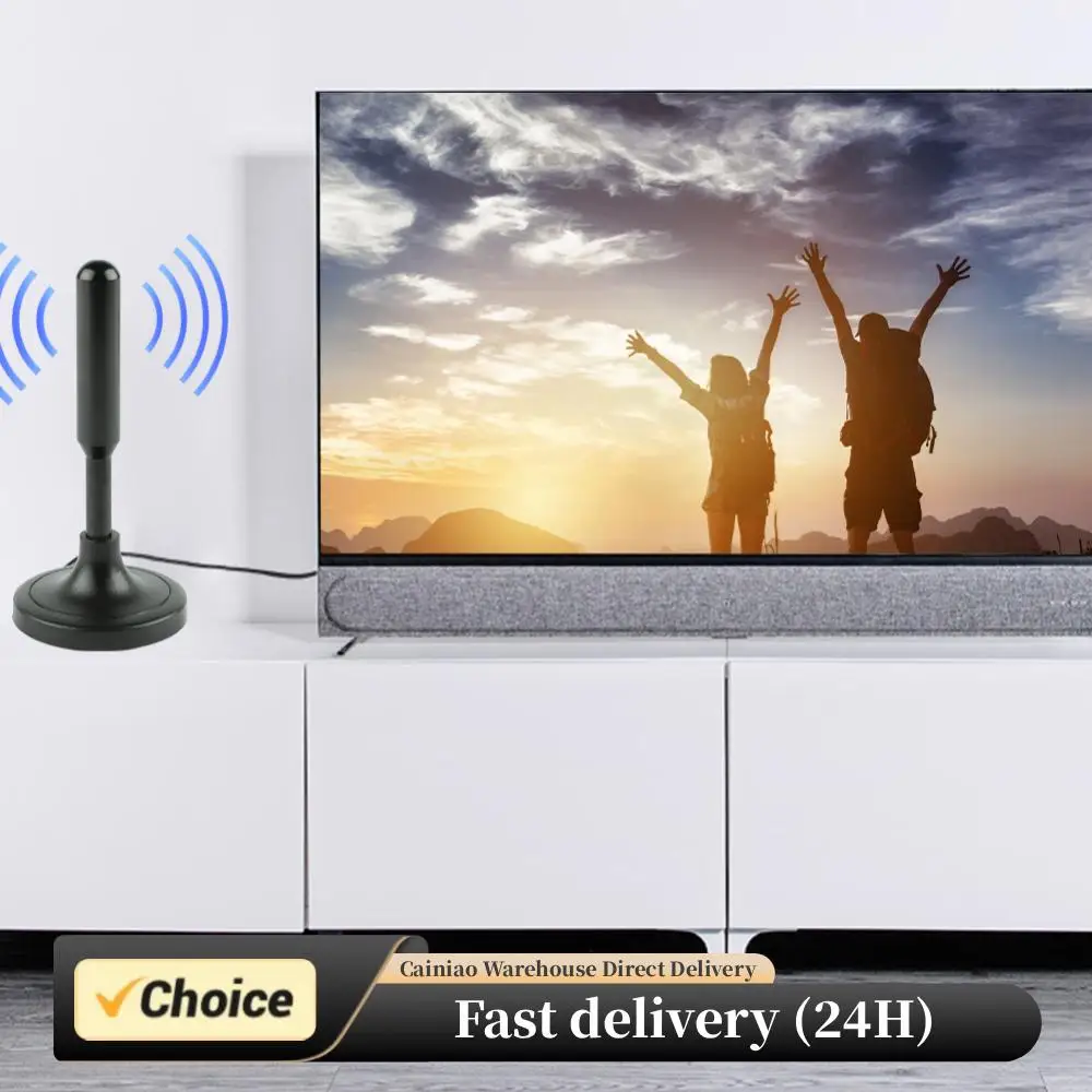 Antena HDTV Cable coaxial de 300cm Antena de recepción Digital DVB-T DVB-T2 DAB interior exterior Digital HD Freeview aérea Plug and Play