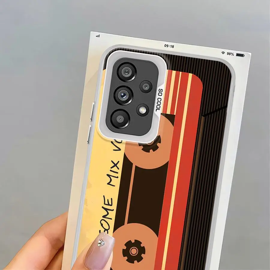 Funda para Samsung para Galaxy A15 A16 A34 A13 A32 A22 A12 A24 A25 A23 A14 funda suave patrón de cinta de la suerte - imagen 3