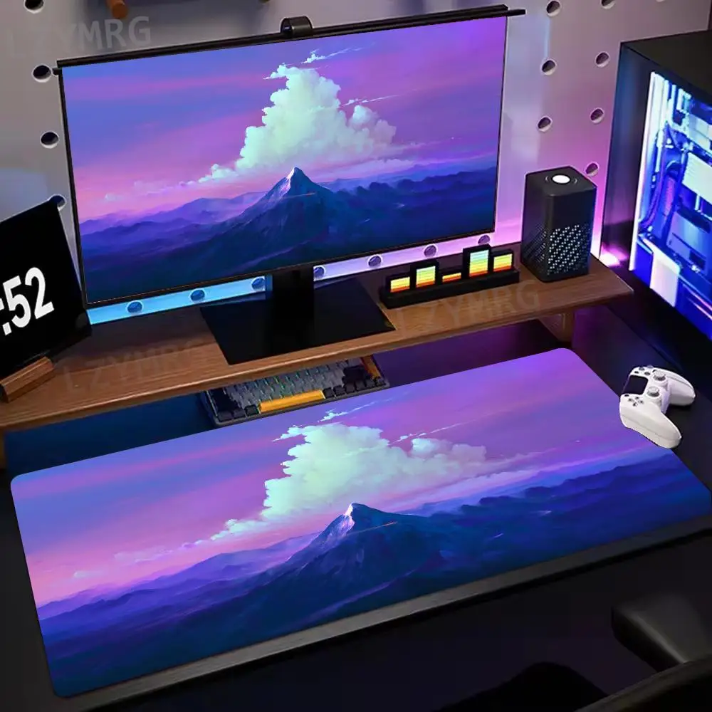 Alfombrilla de ratón voladora de ballena de dibujos animados, accesorios de escritorio de PC antideslizantes de goma grande, alfombrilla de ratón para oficinas y teclado de jugador, alfombrilla decorativa - imagen 5