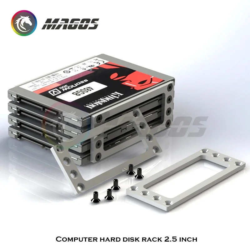 Herramienta de expansión de estante HDD de disco duro de computadora de aluminio Estante HDD de 2,5 pulgadas, 4 bits, 3 bits, 2 bits y 2,5 pulgadas - imagen 4