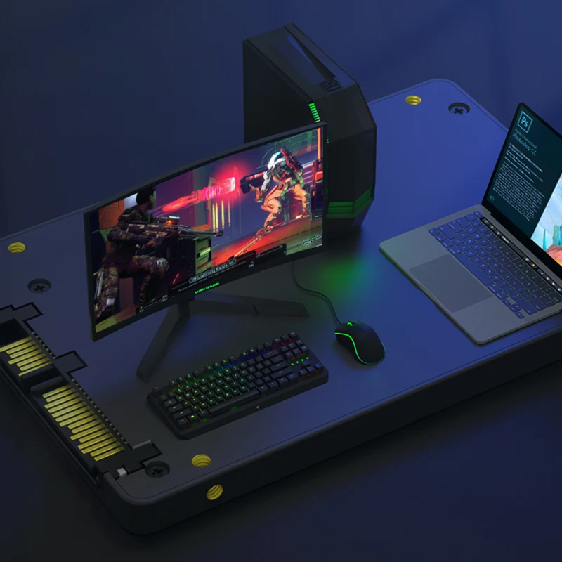 WALRAM Sata3 SSD 1TB 2,5 pulgadas "disco duro interno 128GB 256GB 512GB HDD disco duro de estado sólido para ordenador portátil de escritorio - imagen 5