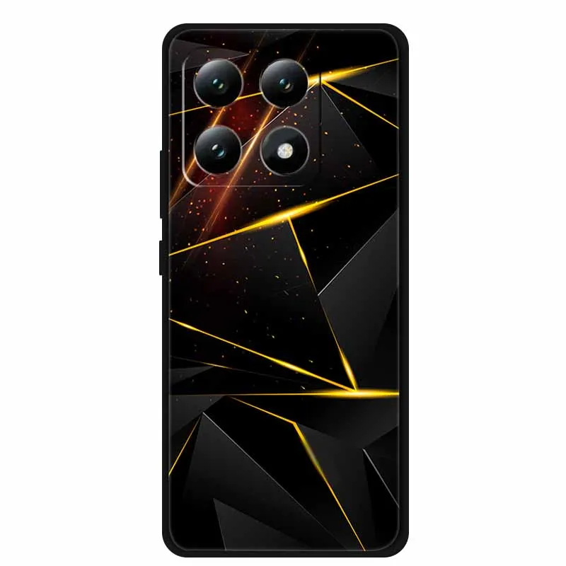Para Xiaomi 15T 5G protección negra paisaje impreso parachoques de silicona suave para Xiaomi 15T Pro 5G Cloud Planet pintado parachoques Coque - imagen 5