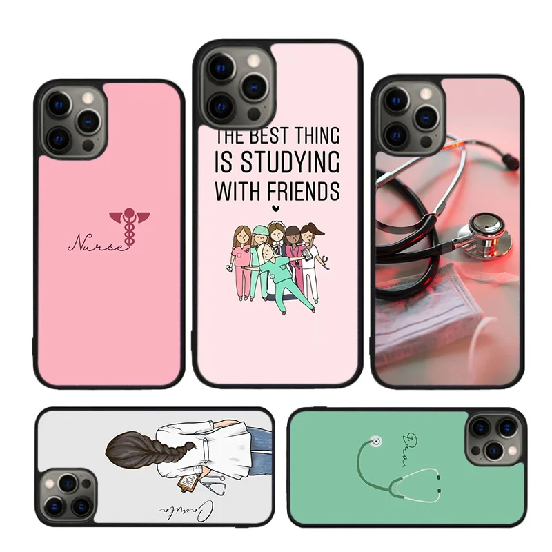 Funda de teléfono con dibujos de medicina, enfermera y Doctor, para iPhone 17 Air 16 15 14 12 13 PLUS 11 PRO MAX, funda trasera