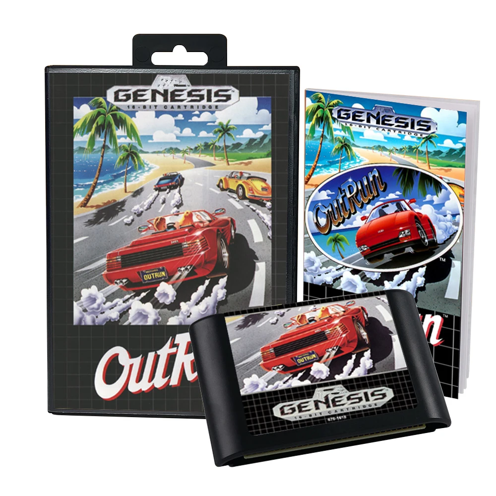 Cartucho de juego Retro OutRun de 16 bits para consolas de videojuegos Sega Genesis Megadrive - imagen 3