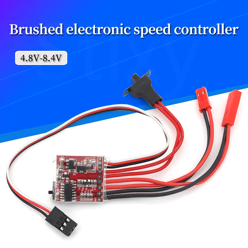 20A 4,8 V-8,4 V (para batería de litio 2S) Mini controlador de velocidad eléctrico cepillado ESC cepillo Motor electrónico para coche RC