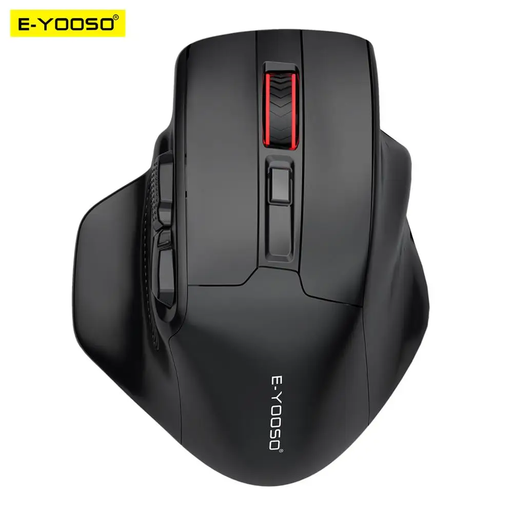 E-YOOSO X-31 USB 2,4G ratón grande inalámbrico para juegos para manos grandes PAW3212 4800 DPI 5 botones para ratones gamer ordenador portátil PC