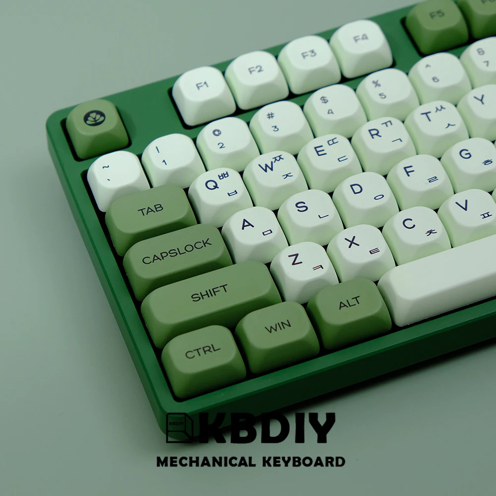 KBDiy Matcha KOA Keycap PBT teclas MOA semelhantes Retro 7u MAC ISO japonés coreano ruso 143 juego de teclas para teclado mecánico - imagen 4