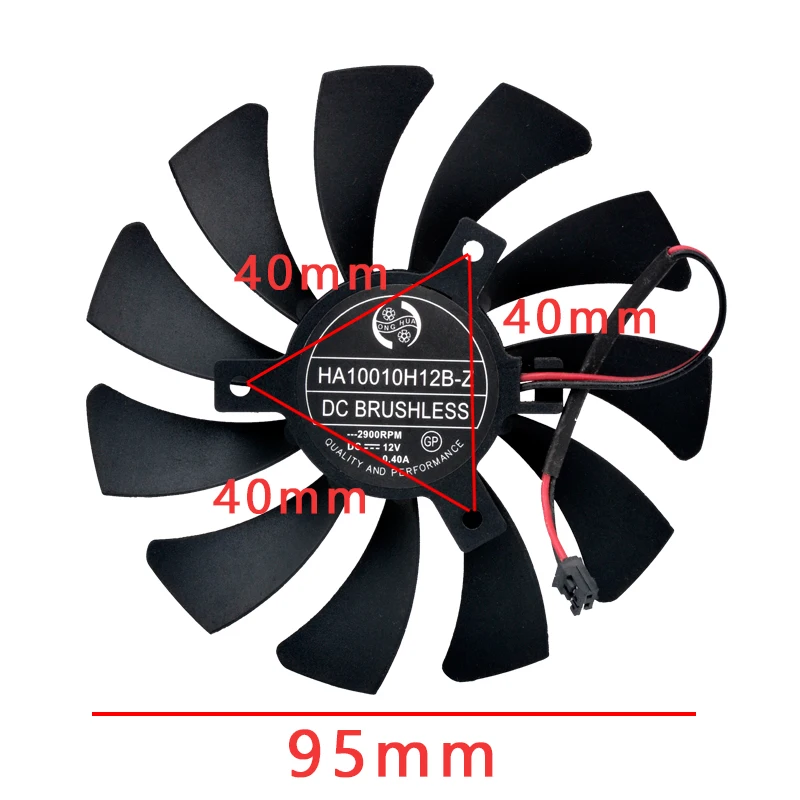 HA8010H12F-Z HA10010H12B-Z Ventilador de refrigeración para tarjeta gráfica N740/GTX730/740/750 - imagen 3
