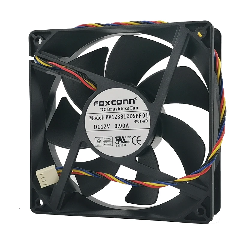 Nuevo original PV123812DSPF 01 12cm 12038 12V 0.90A ventilador de chasis de escritorio ventilador de refrigeración de control de velocidad PWM de 4 cables - imagen 3