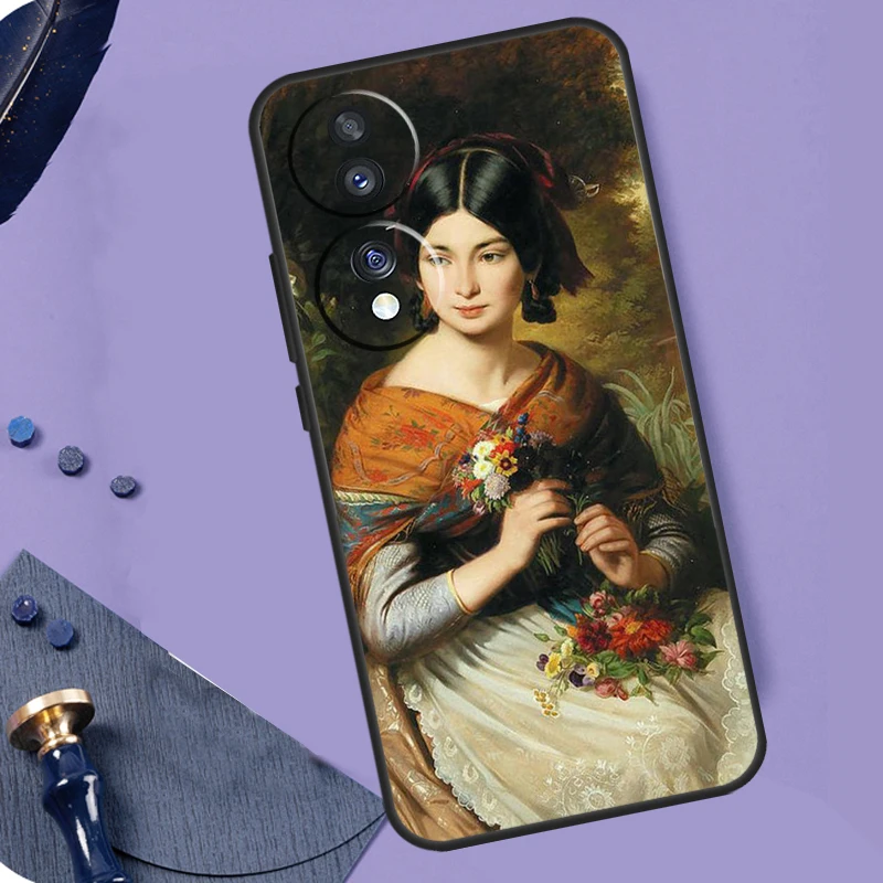 Pintura de arte renacentista para Honor X8a X9a X6a X7a X6 X7 X8 X9 X8b X9b Honor Magic 6 Pro 50 70 90 Magic 5 Lite - imagen 2