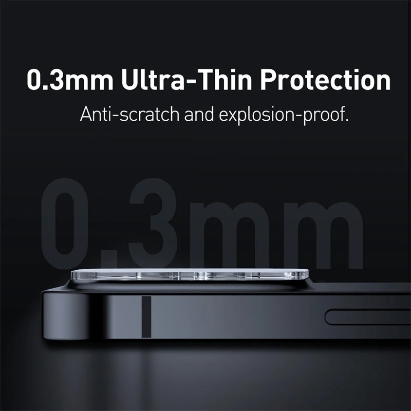 Baseus Protector Lente Cámara iPhone 16 Pro Max + Vidrio templado - imagen 2