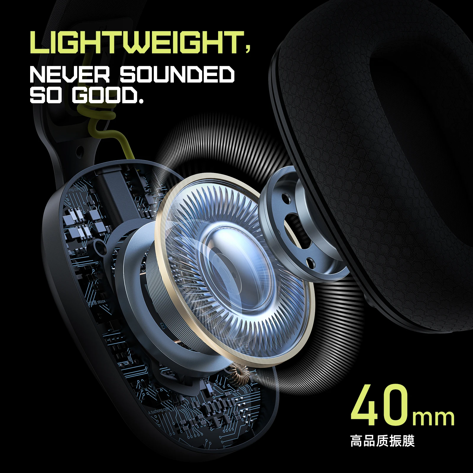 Onikuma-auriculares para videojuegos, audífonos con micrófono, diseño ergonómico, Bluetooth 2,4, USB 5,3, para PS5, PS4, PC - imagen 3